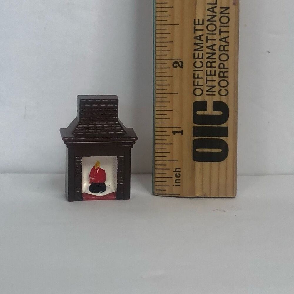 vintage little scenes chimney brown miniature dollhouse crafts christmas‎